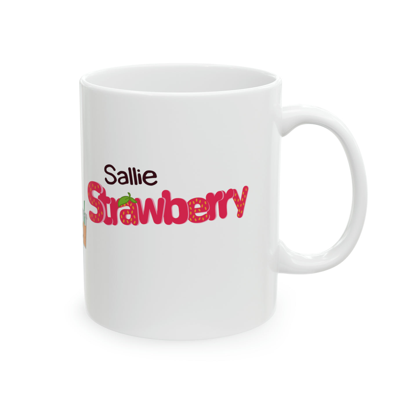 Sallie Strawberry Ceramic Mug